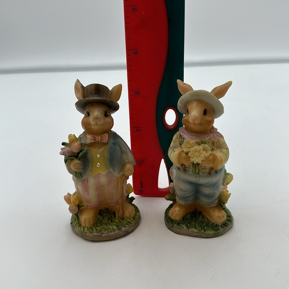 You g’s Small Mr. And Mrs. Rabbit Figurines Easter Decoration - Picture 14 of 16